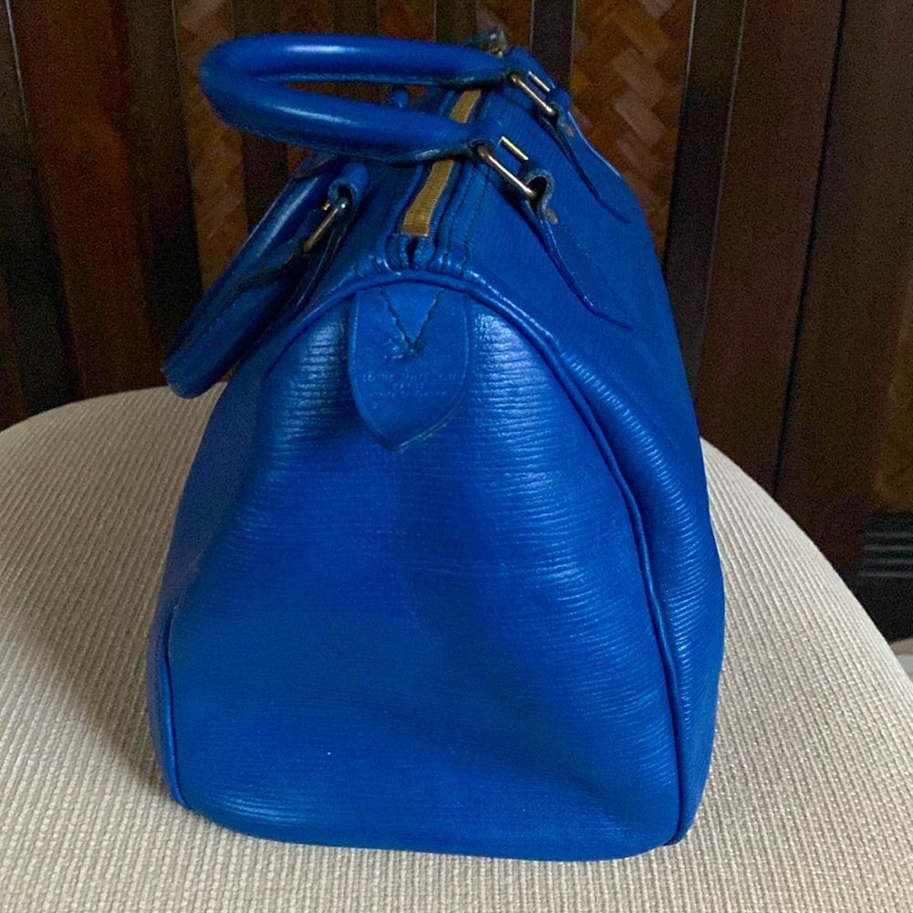LOUIS VUITTON - EPI Cerulean Speedy - Picture 6 of 11